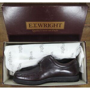 ET Wright Walker 0574 Vibram Burgundy Leather Lace Up Shoes Size 12 EEE Italy